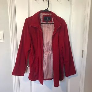 London Fog red jacket. Size medium petite